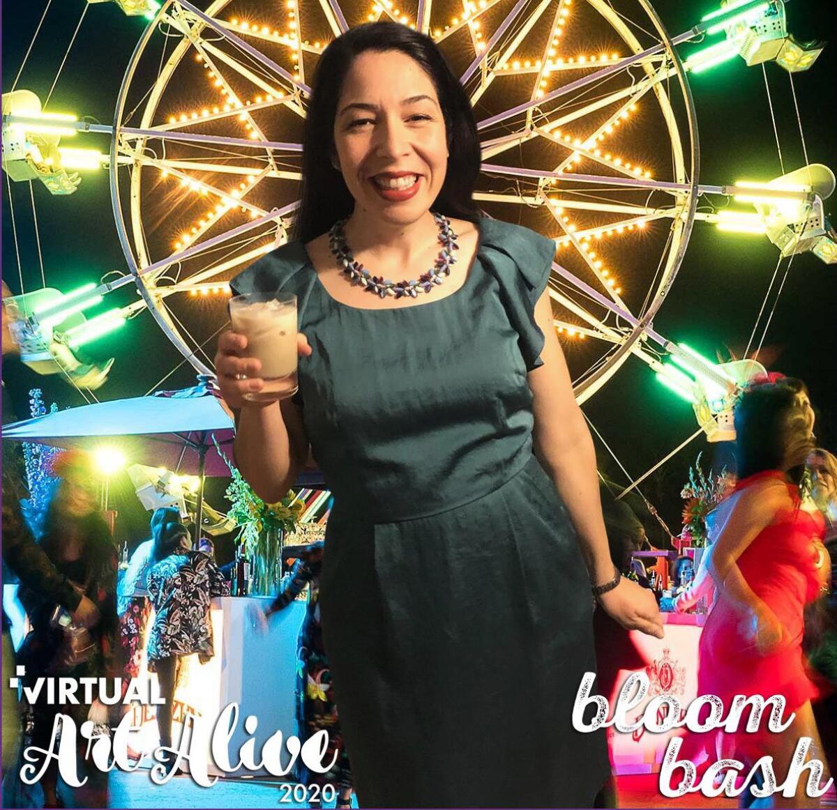 San Diego Museum of Art's Art Alive "Bloom Bash" is going virtual but people are invited to submit photos which will be superimposed on the party scenario via CEG Interactive's virtual photo booth.