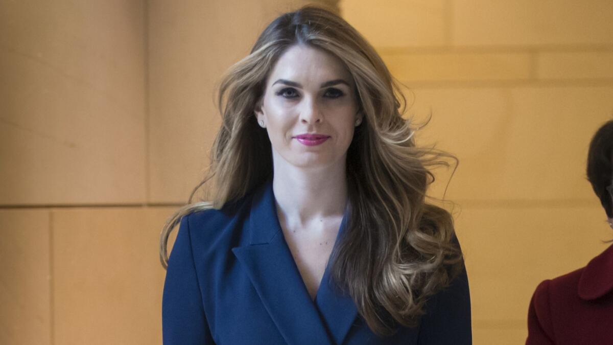 Former White House Communications Director Hope Hicks in 2018.