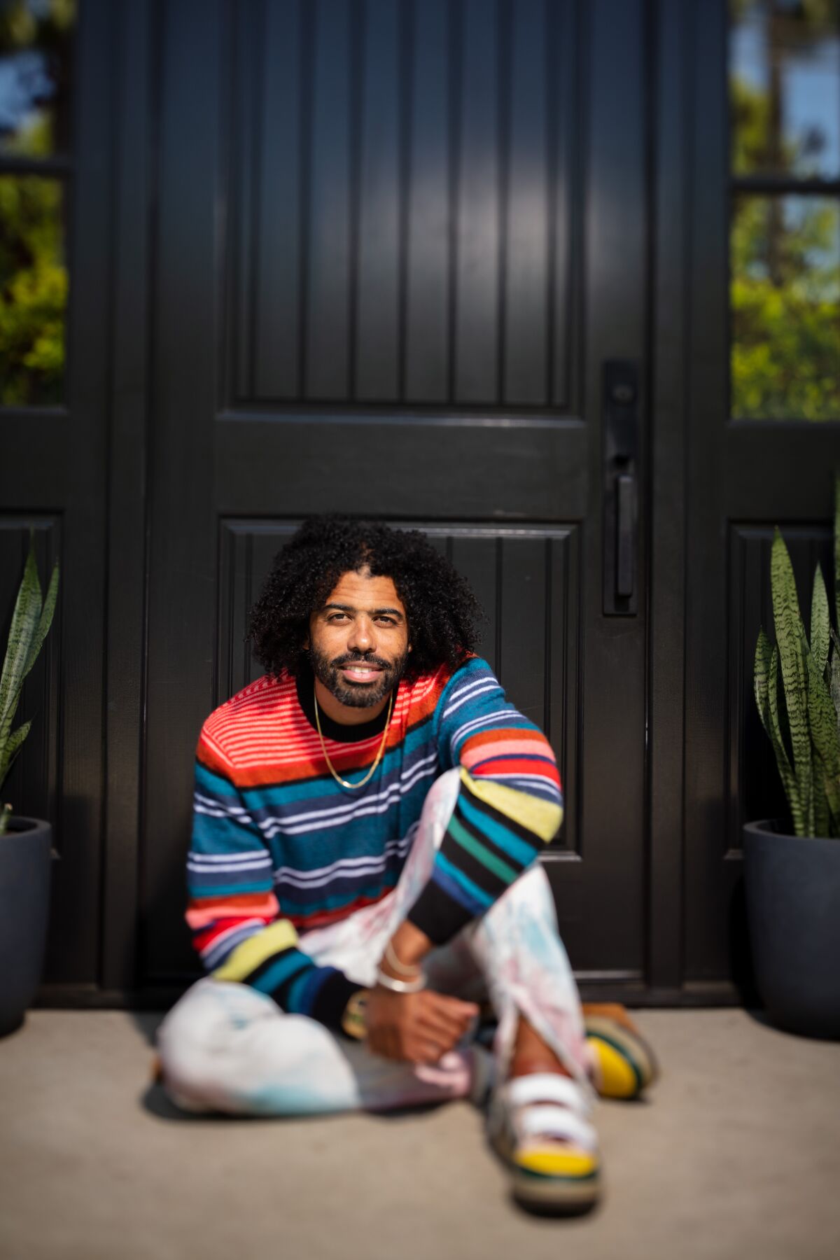 Actor, rapper and songwriter Daveed Diggs is photographed at his home in Los Angeles on May 20, 2020.