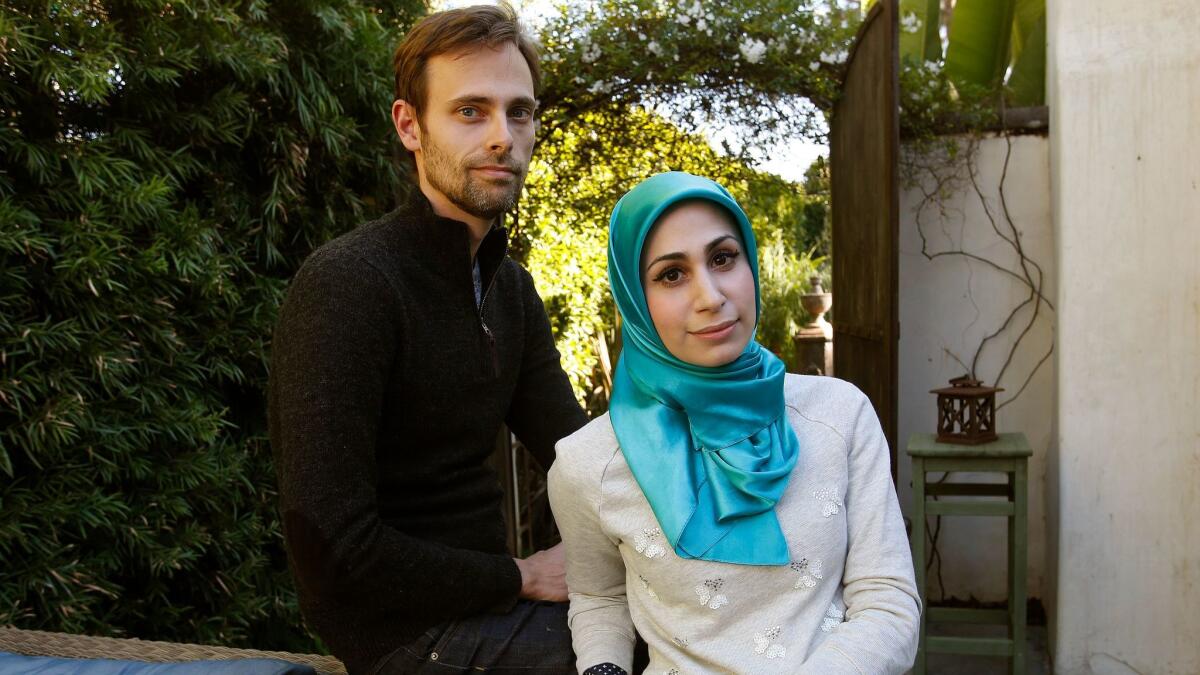 Tahereh Mafi and her husband Ransom Riggs, who is also a YA author.