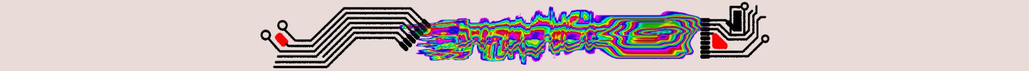 Glitch art line break