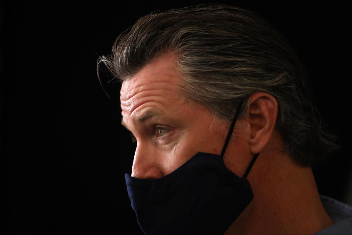 El gobernador de California Gavin Newsom