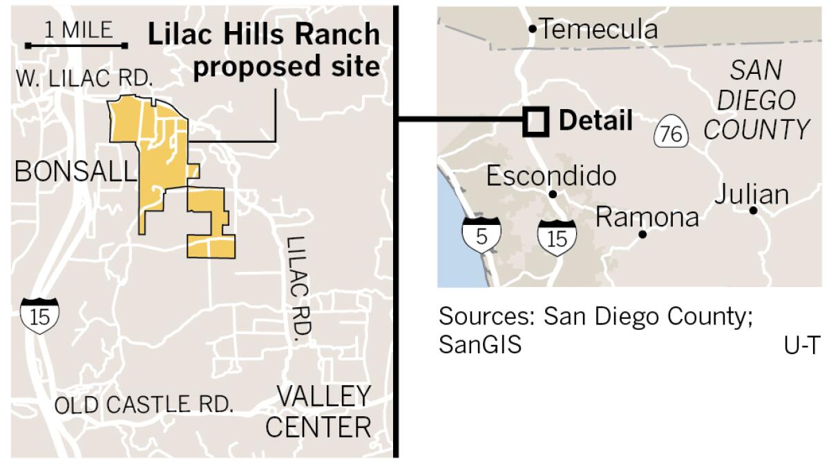 proposed Lilac Hills Ranch site