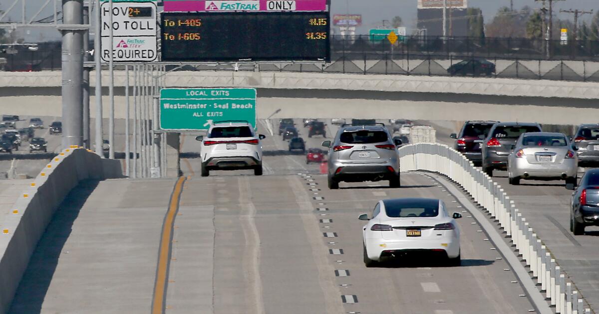 New toll lanes open on the ten Freeway in San Bernardino