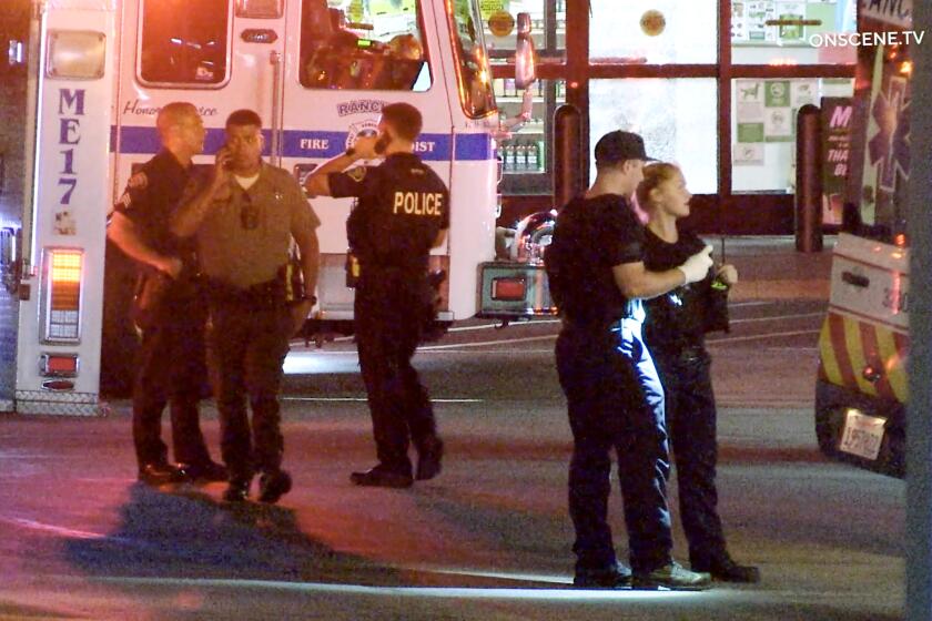 An investigation is underway after San Bernardino County Sheriff's deputies shot and killed a man outside a Rancho Cucamonga market after he opened fire outside a shopping center on Aug. 3.