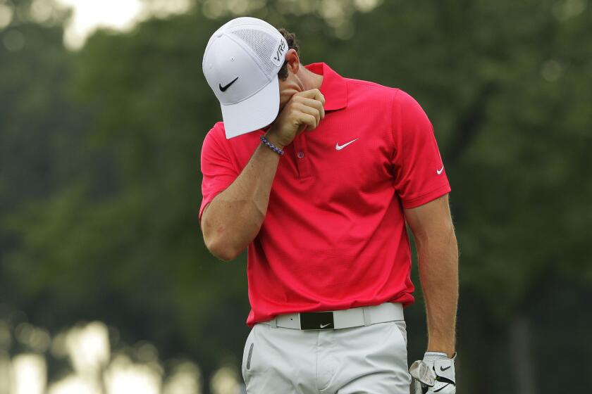 Rory McIlroy is off to a rough start at The Barclays.