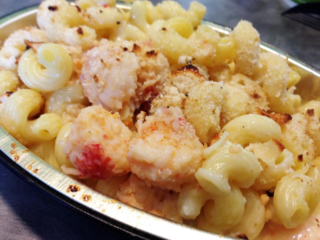 The lobster and seafood mac and cheese.