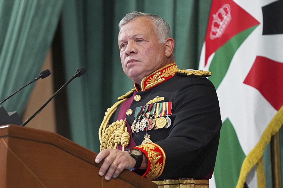 Jordan's King Abdullah II 
