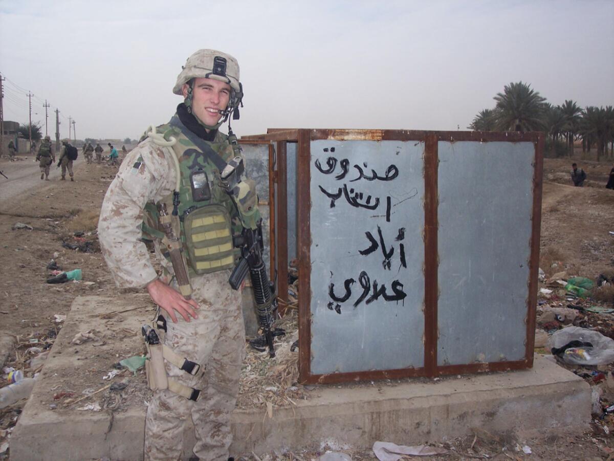 Author Elliot Ackerman in Fallujah. 