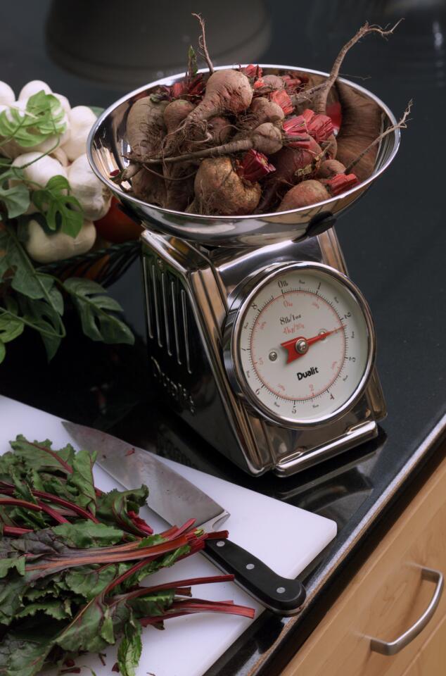 Roasted beets with horseradish vinaigrette