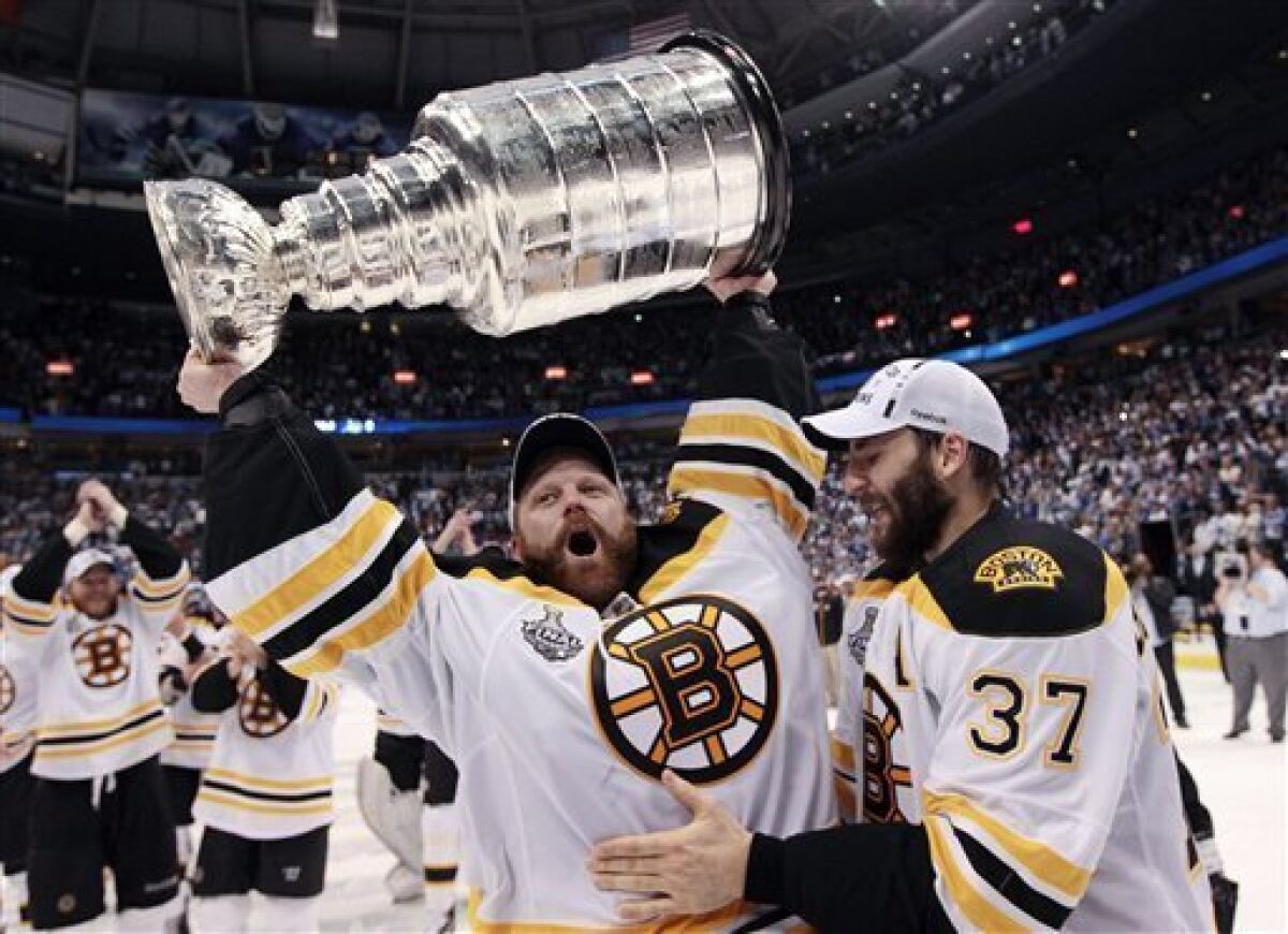 Boston Bruins win Stanley Cup, beat Vancouver 4-0 - The San Diego Union-Tribune