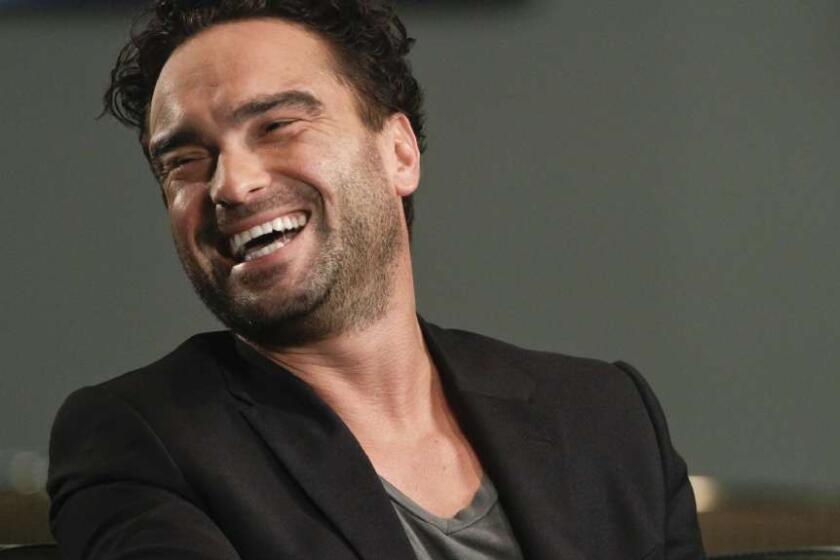 LOS ANGELES, CA – SEPTEMBER 9, 2011 – Nominee Johnny Galecki (Big Bang) during the Emmy round table of first time nominees, moderated by Mary McNamara in the Los Angeles Times Harry Chandler Auditorium, September 9, 2011. (Ricardo DeAratanha/Los Angeles Times)