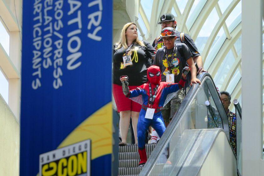 Comic-Con ends their convention with kids day on Sunday.