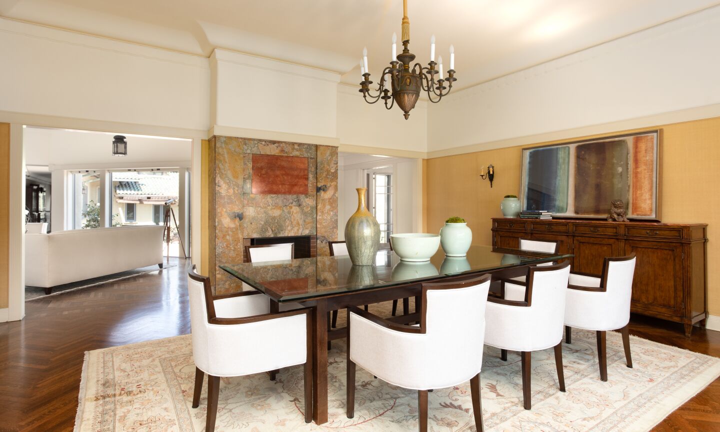 The dining room.