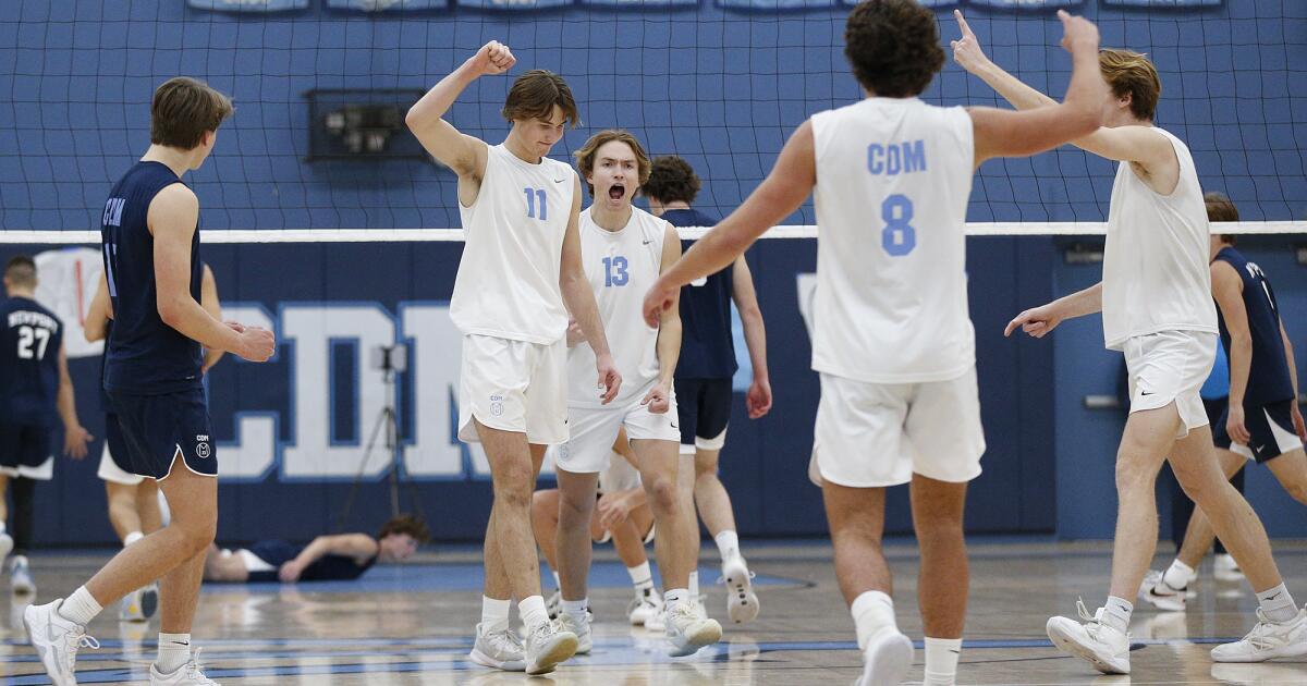 High School Roundup: CdM boys’ volleyball clinches Surf League ...