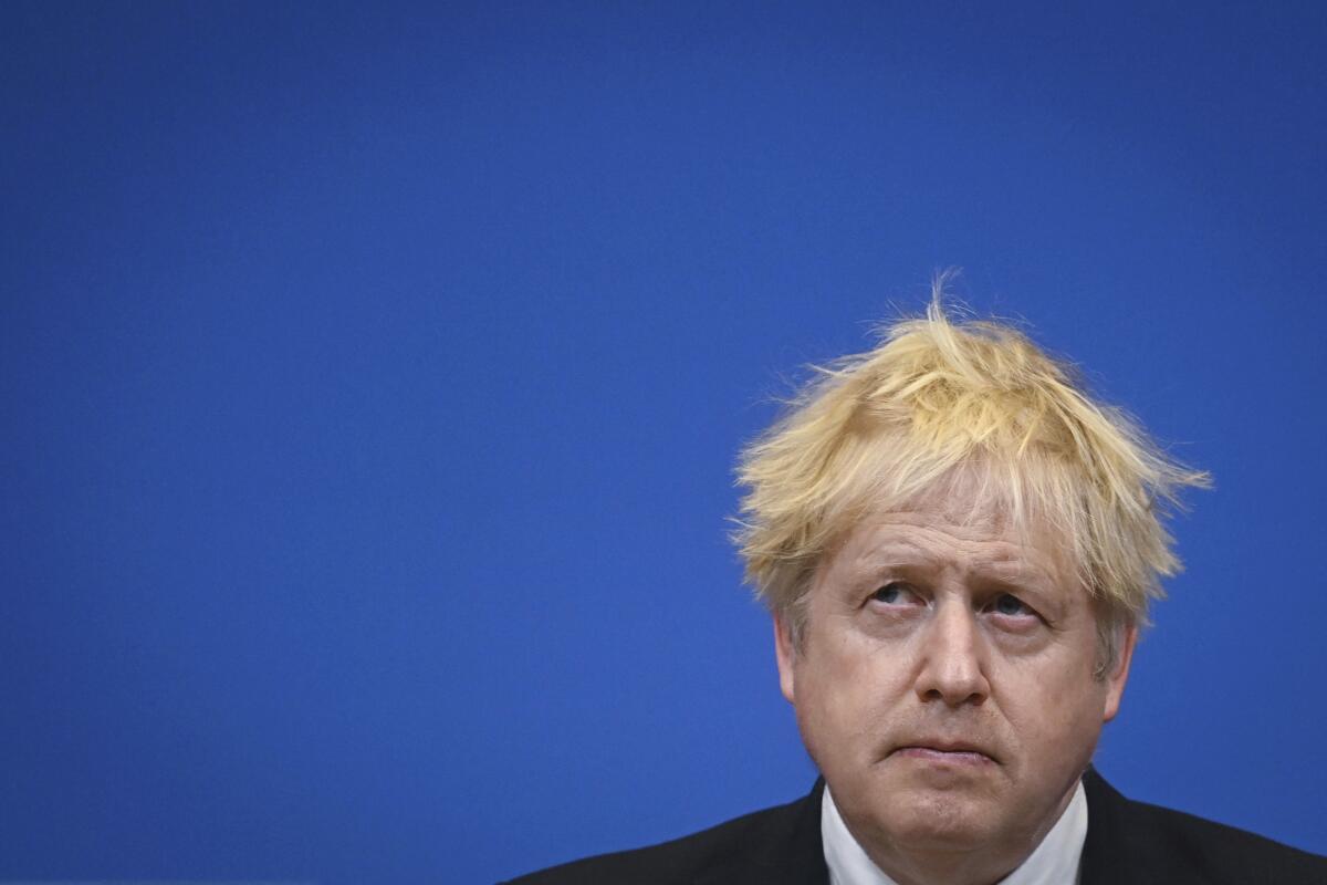 British Prime Minister Boris Johnson