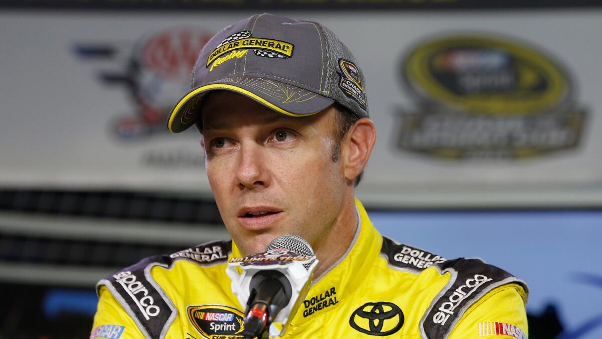 NASCAR Sprint Cup driver Matt Kenseth speaks during a news conference at Texas Motor Speedway on Friday.