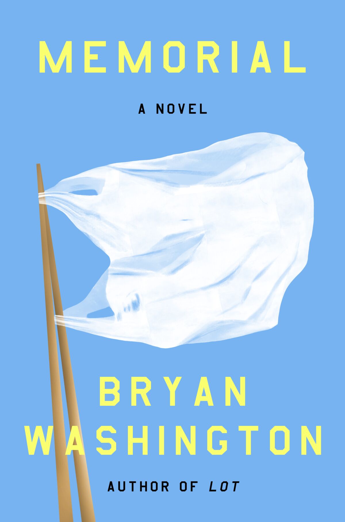 Book jacket for "Memorial" by author Bryan Washington,
