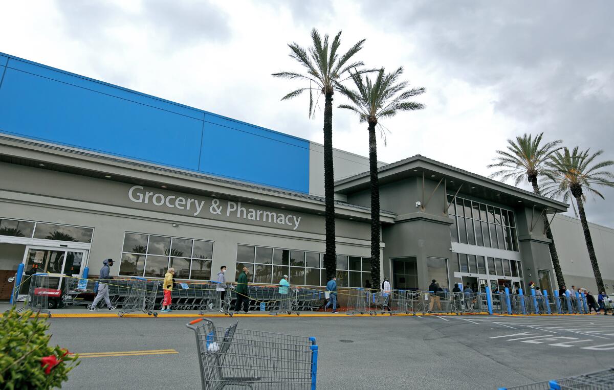 This photo shows a Walmart store in Burbank