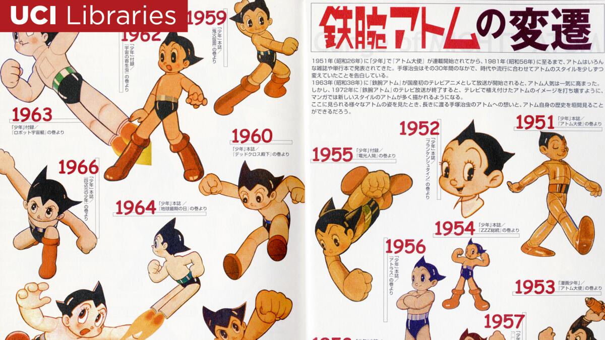 Astro Boy was a robot character created by Osamu Tezuka, who was influenced by Walt Disney and D.C. comics.