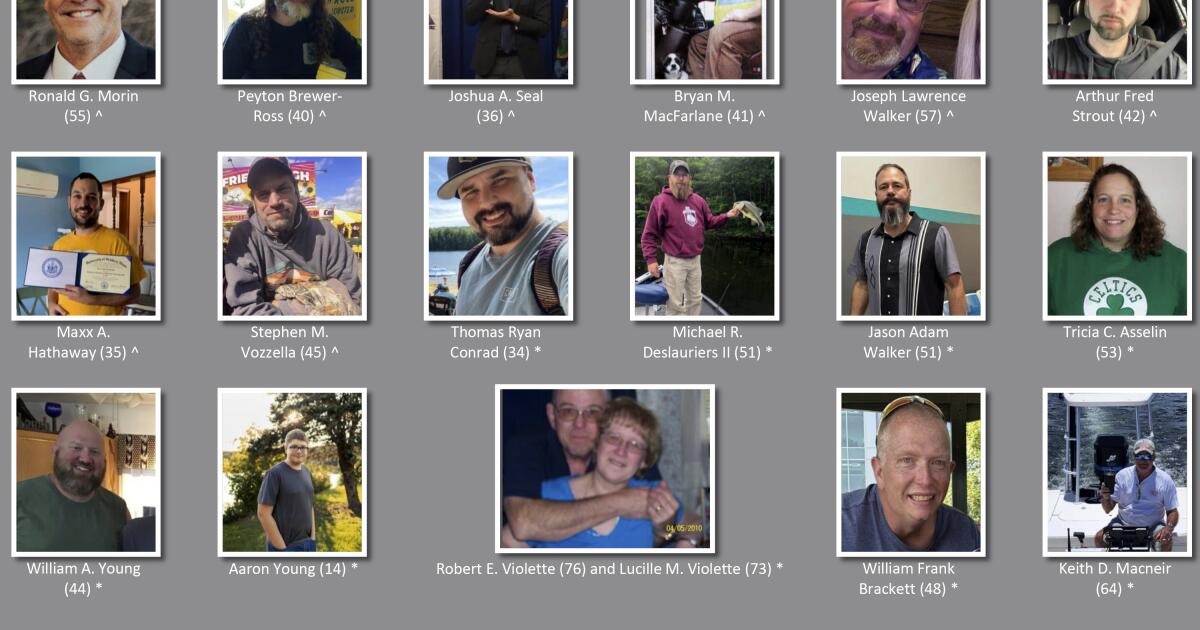'A man's man,' 'Loved life': Family and friends mourn 18 killed in Maine shootings thumbnail
