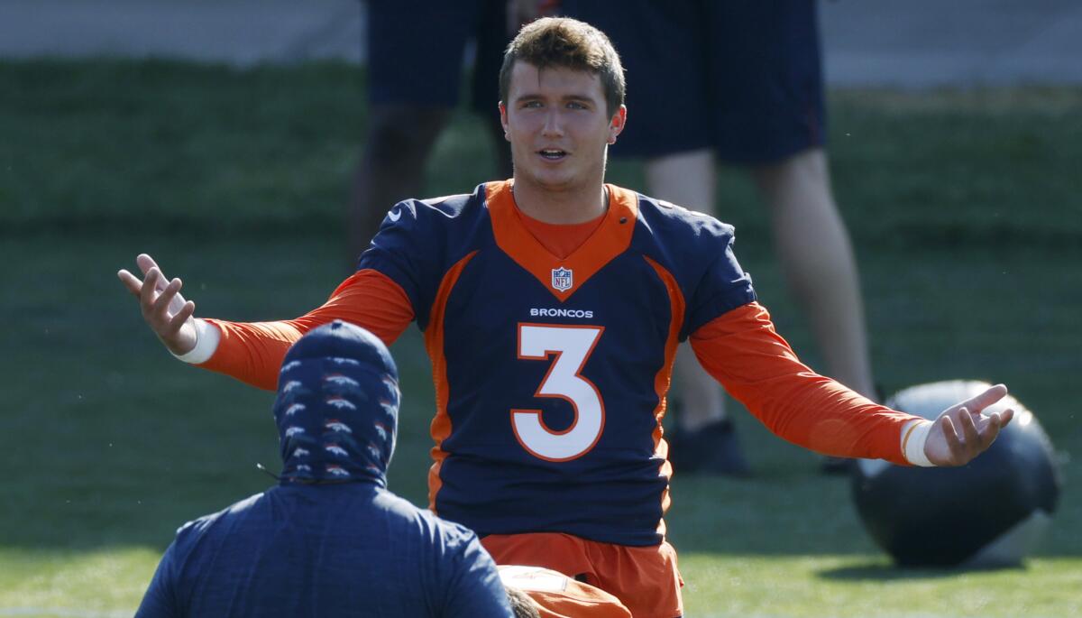 A great opening day of camp for Broncos rookie QB Drew Lock