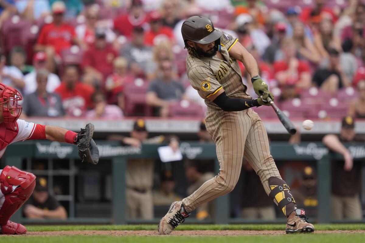 Fernando Tatis Jr. hits a go-ahead double in the 10th inning as the Padres  beat the Reds 6-4 - The San Diego Union-Tribune