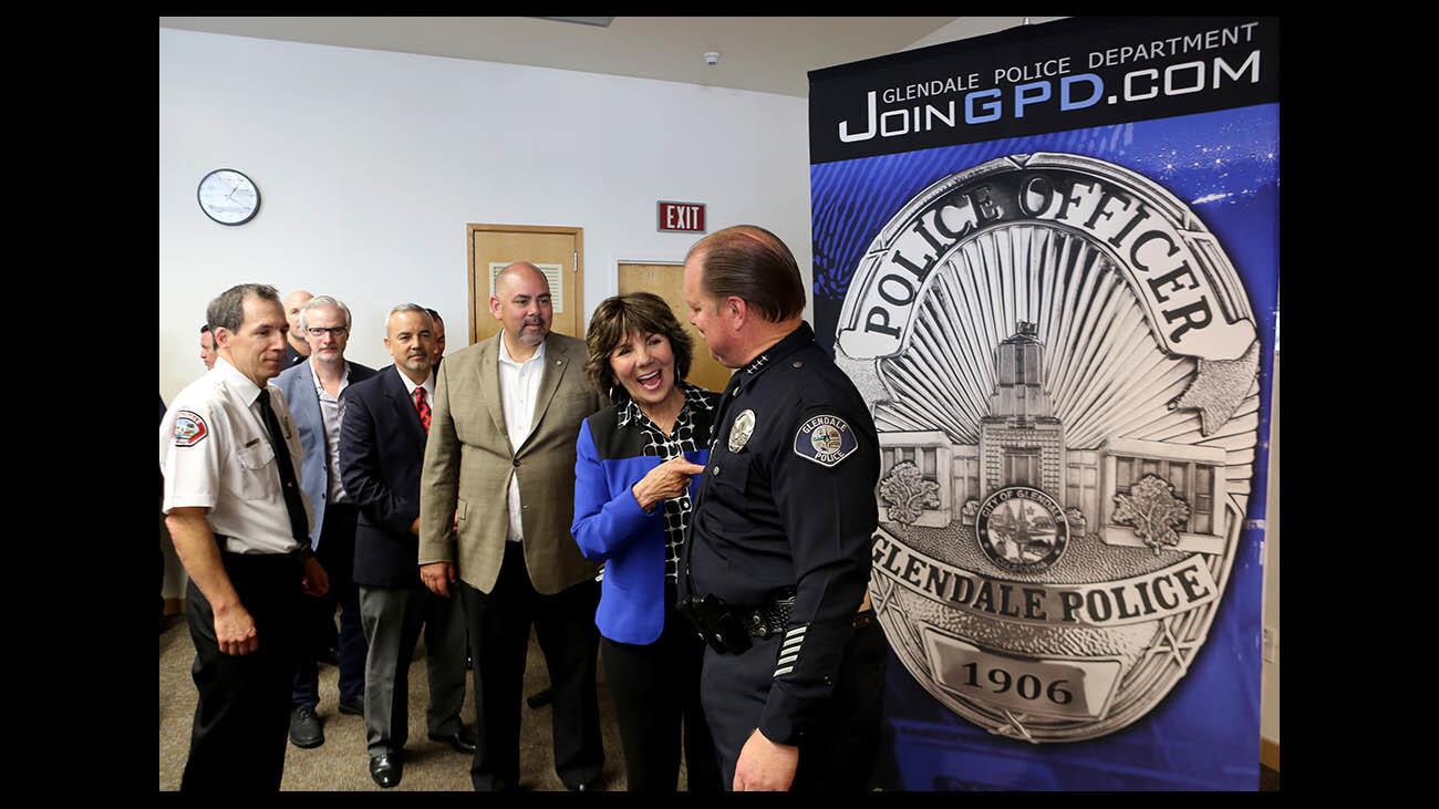 Photo Gallery: New Glendale police chief Carl Povilaitis sworn in