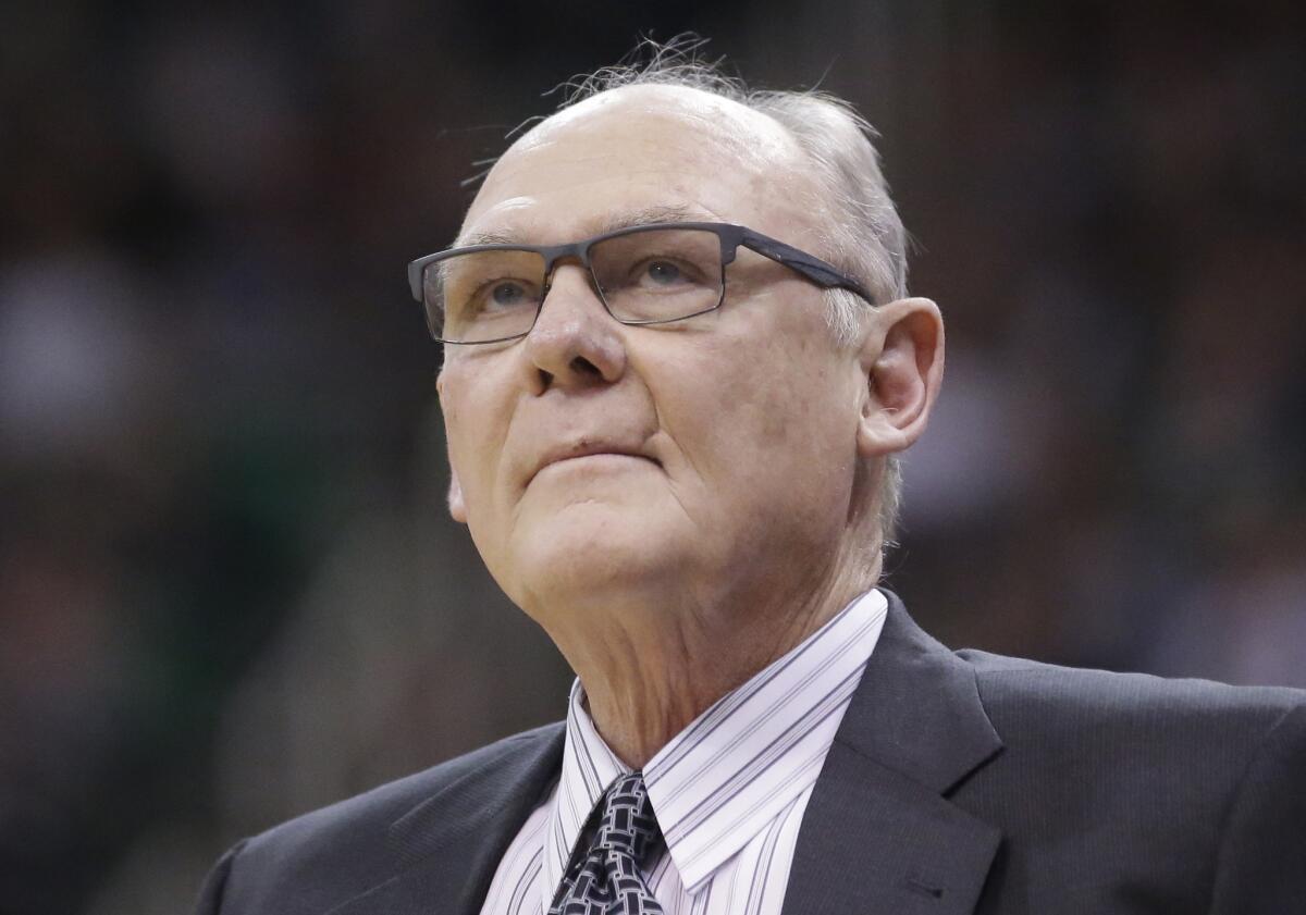 Sacramento Kings Coach George Karl looks on during the second quarter of a game on Jan. 14.
