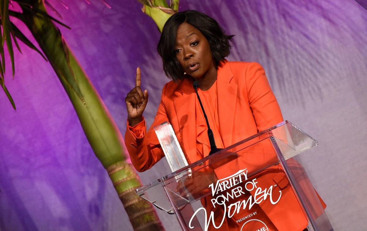 Viola Davis onstage at Variety's Power of Women luncheon.