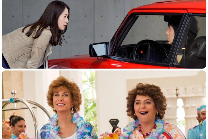 Scenes from "Drive My Car," top, and "Barb and Star."