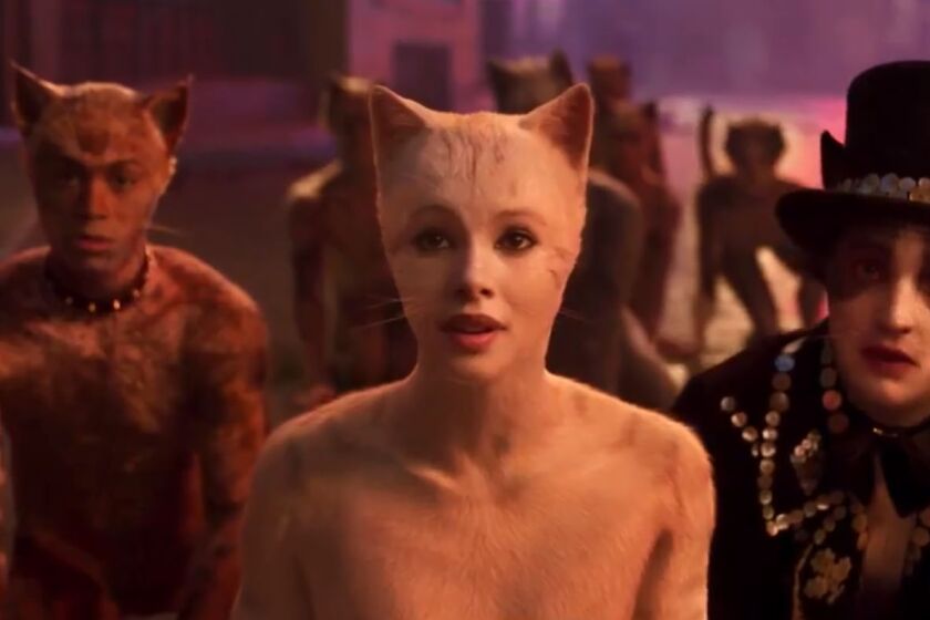 A scene from the trailer for "Cats."