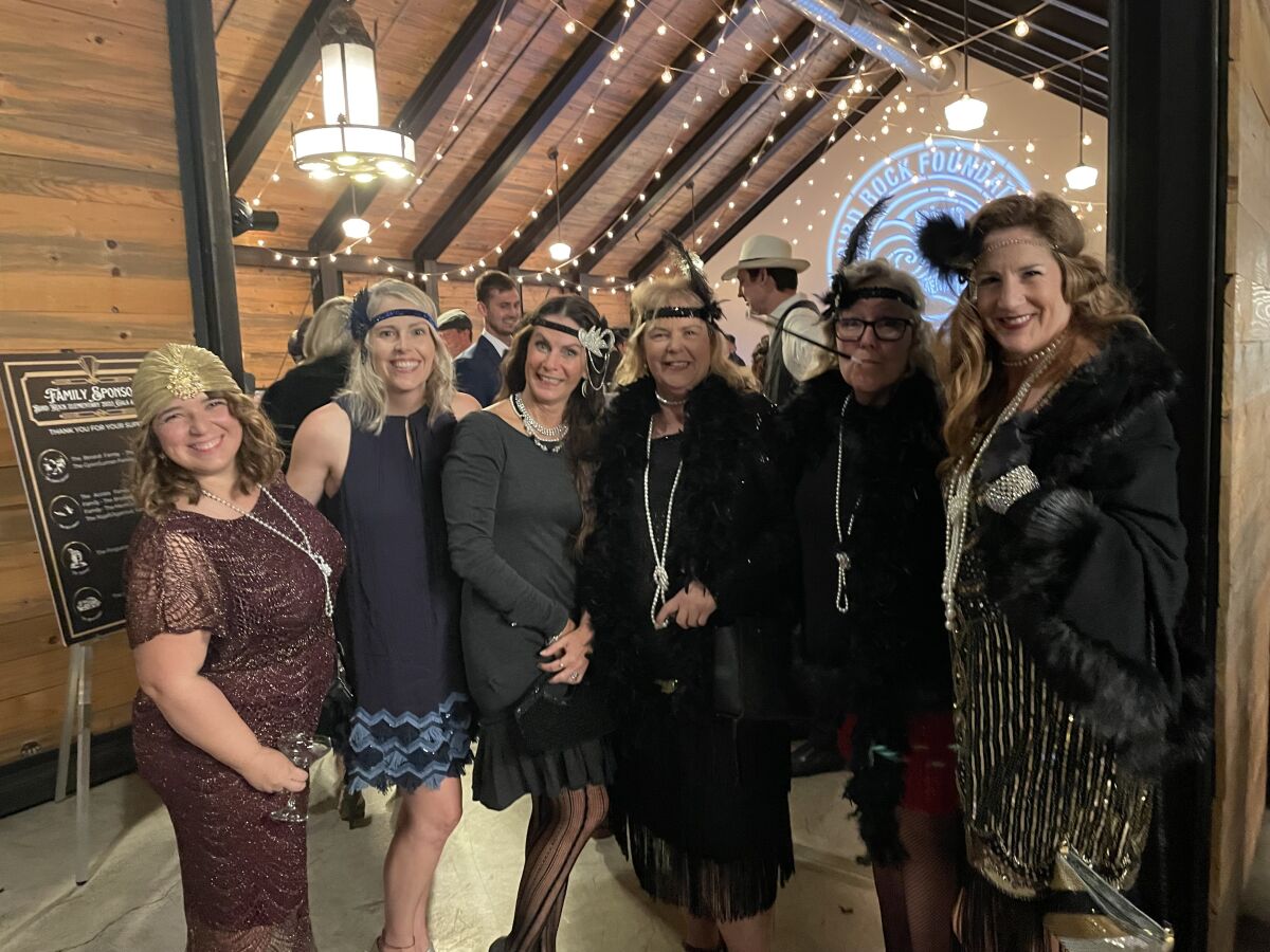 Bird Rock Elementary School teachers and the acting principal attend the Bird Rock Foundation gala March 4.