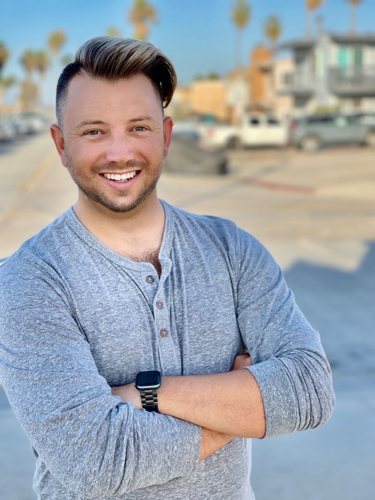 Corey Bruins is an entrepreneur and lifelong San Diegan who was first elected to the Ocean Beach Town Council board in 2015.