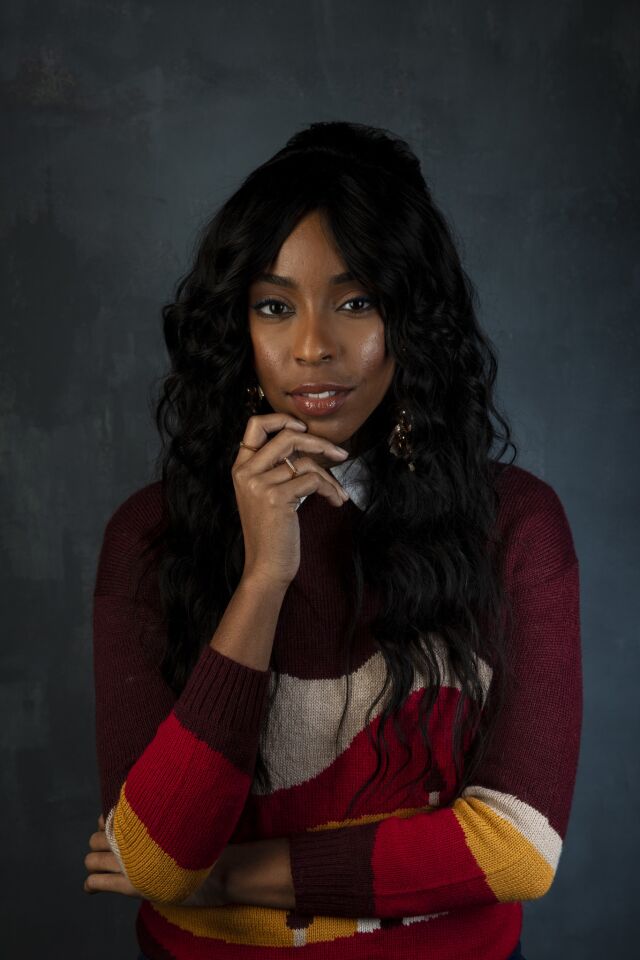 Actor Jessica Williams from the film "Corporate Animals."