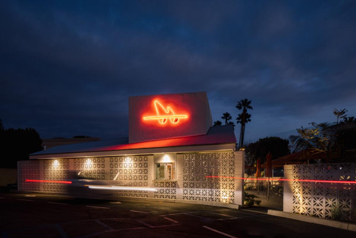 Taco Mesita, pictured at night, located at 765 El Camino Real in Tustin.