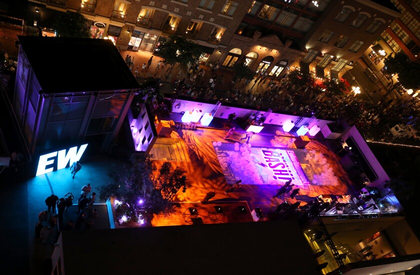 A view of the atmosphere Entertainment Weekly's Comic-Con Bash held at FLOAT, Hard Rock Hotel San Diego on July 21, 2018.