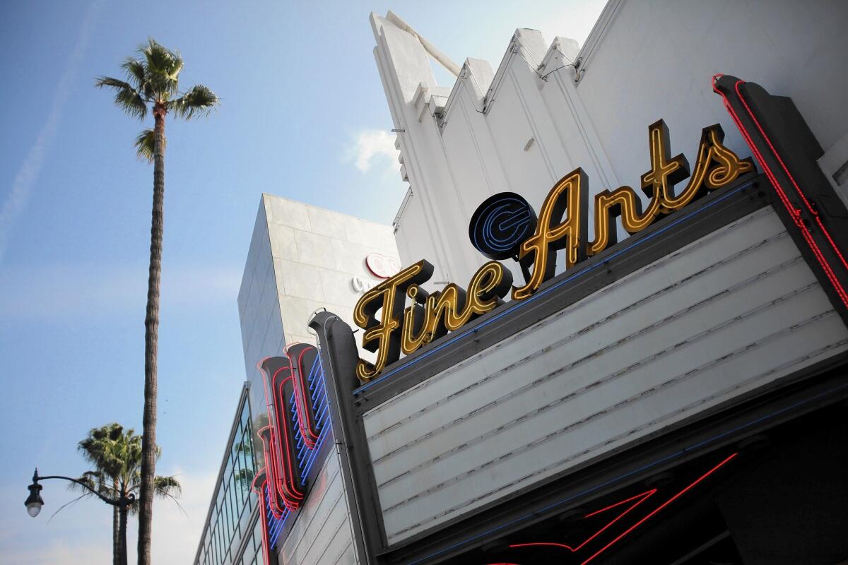 The Fine Arts Theater on Wilshire Boulevard in Beverly Hills has gone through a succession of owners and has been sitting empty for five years.