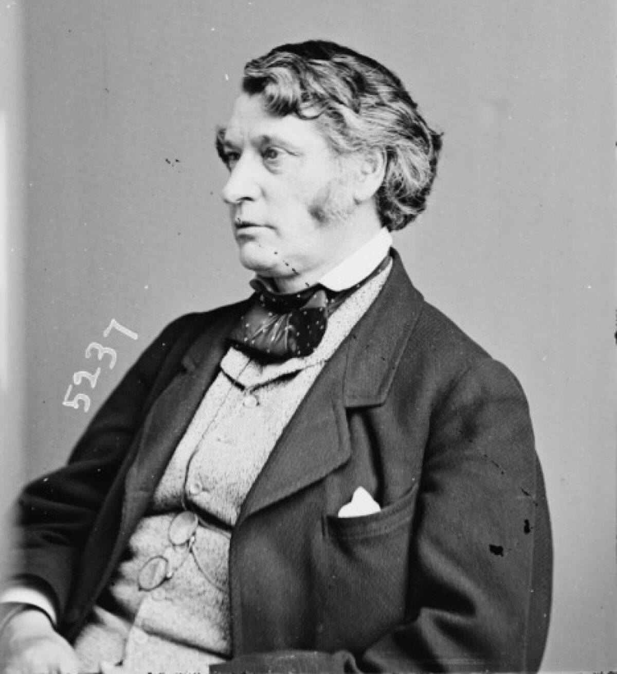 A portrait of Sen. Charles Sumner of Massachusetts, who was beaten unconscious on the Senate floor in 1856.