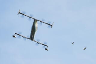 The Pivotal BlackFly cruises in the air.