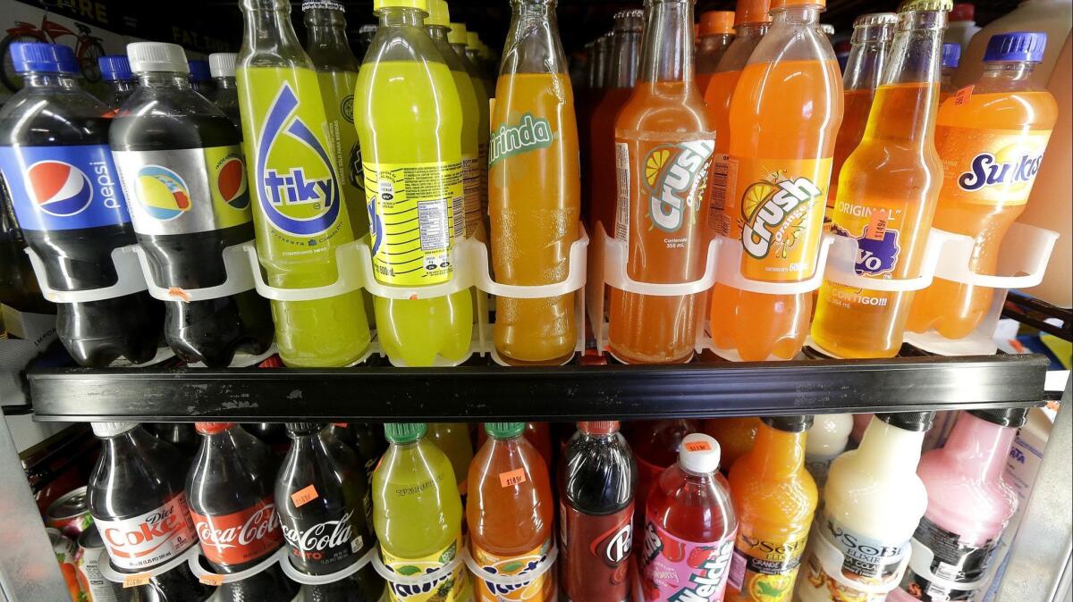 Sugary soft drinks would have required a health warning label under a bill written by state Sen. Bill Monning (D-Carmel). But it lacked support and Monning gave up the effort Tuesday.