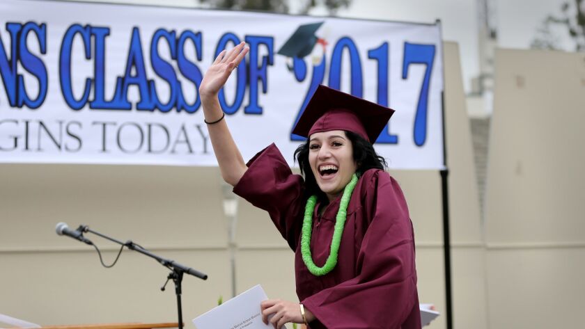 The graduation rate for L.A. Unified's class of 2017 is lower than expected because of a new formula to more accurately count graduates.