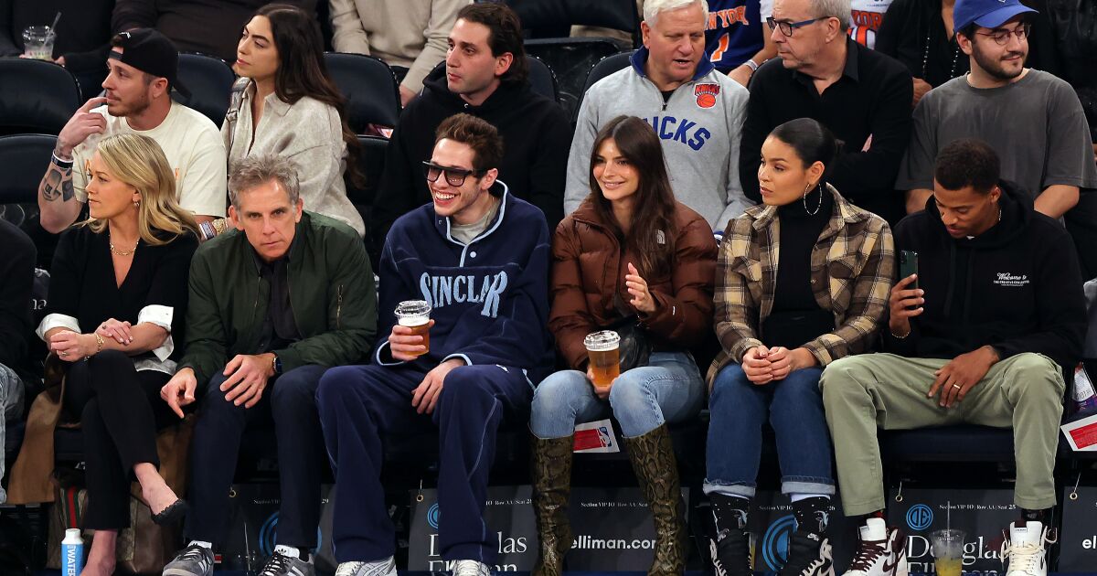 Pete Davidson and Emily Ratajkowski fuel romance rumors by attending game together