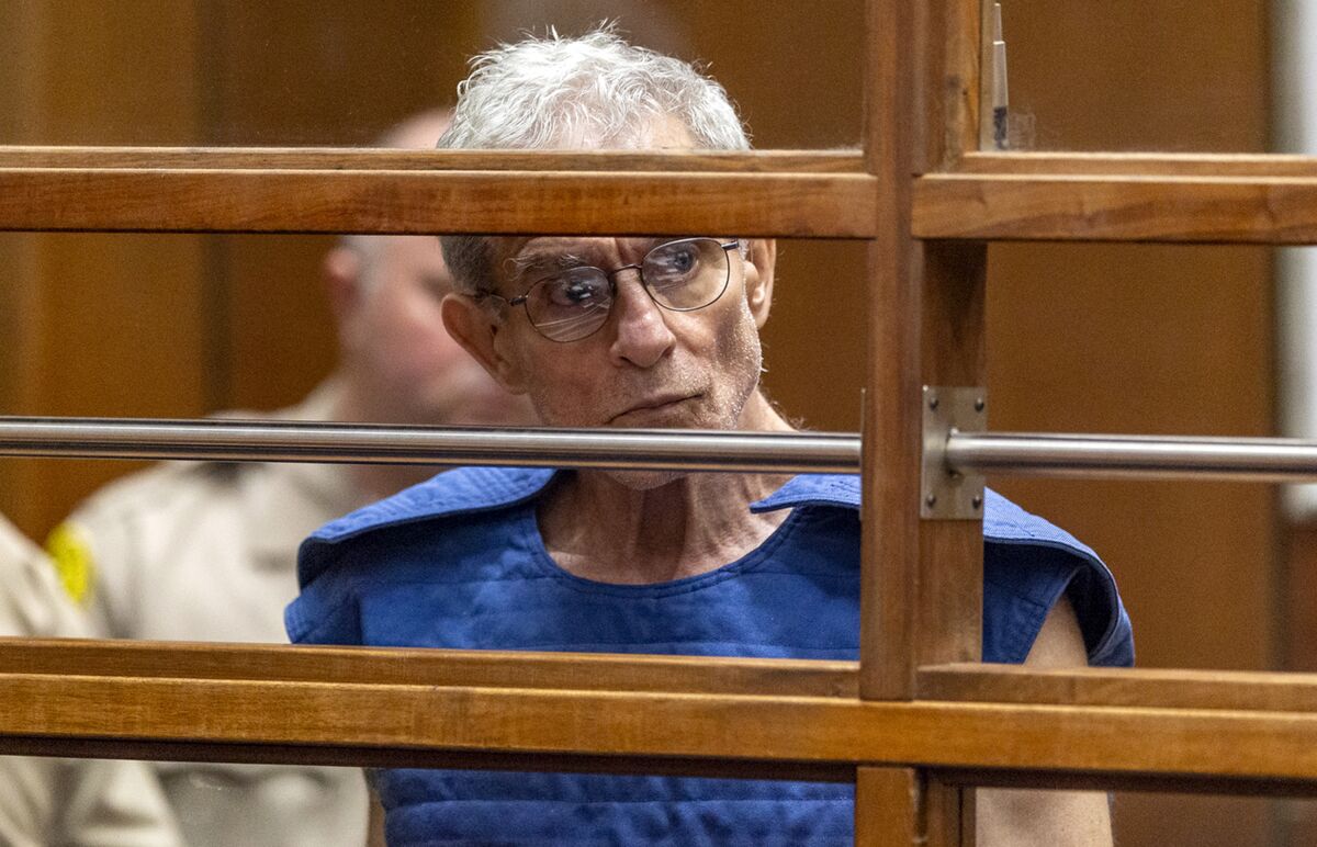 FILE - In this Sept. 19, 2019 photo, Ed Buck appears in Los Angeles Superior Court in Los Angeles. A wealthy California Democratic donor convicted of injecting two men with lethal doses of drugs faces a sentence of life in prison. Ed Buck will learn his fate Thursday, April 14, 2022, in a Los Angeles courtroom where a jury concluded his fetish turned fatal. (AP Photo/Damian Dovarganes, File)