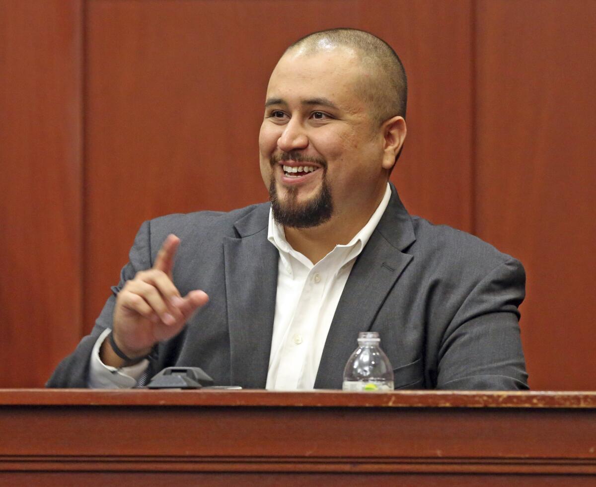 George Zimmerman testifies in an Orlando, Fla., courtroom in 2016.