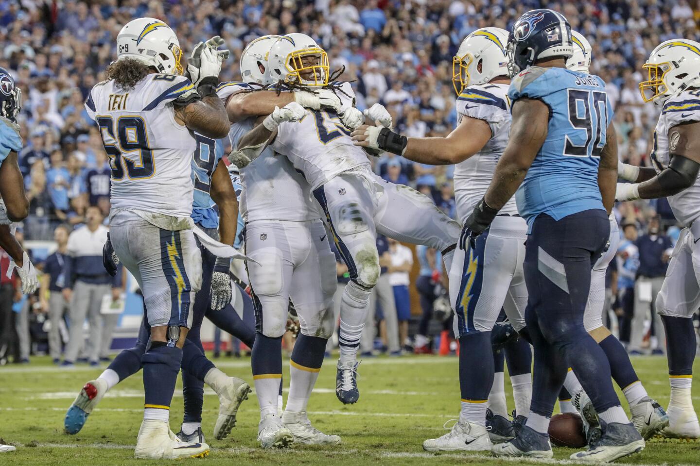 Chargers find road to a good start in win over Washington - Los Angeles  Times