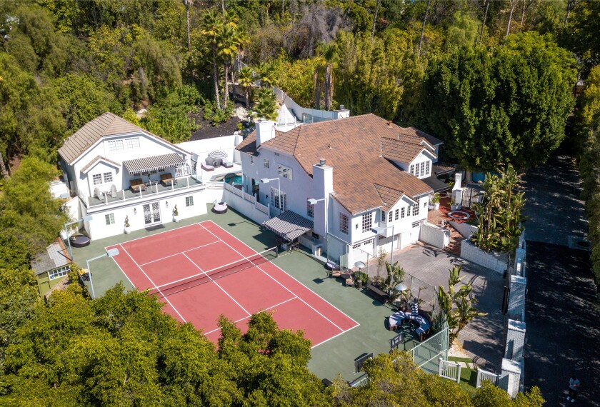 The Encino compound was once the home of Marlon Jackson of Jackson 5 fame.