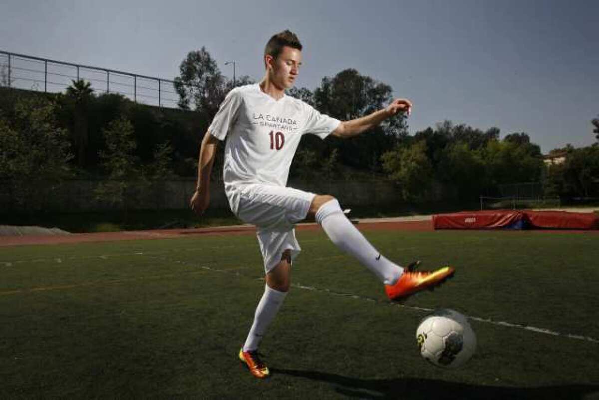 La Cañada High's Armand Bagramyan, 17, is the 2013 All-Area Boys' Soccer Player of the Year.