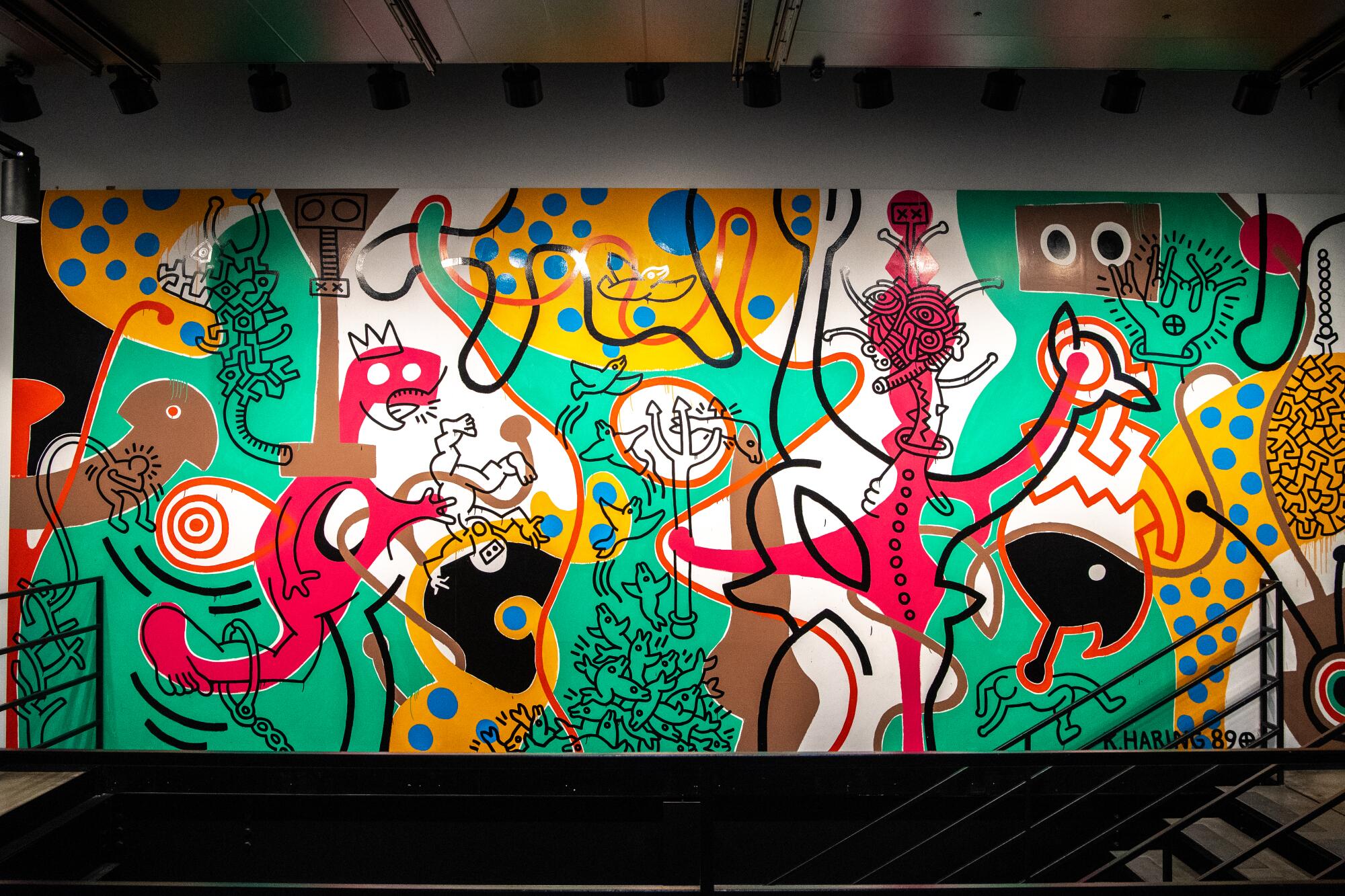 Keith Haring's L.A. mural.