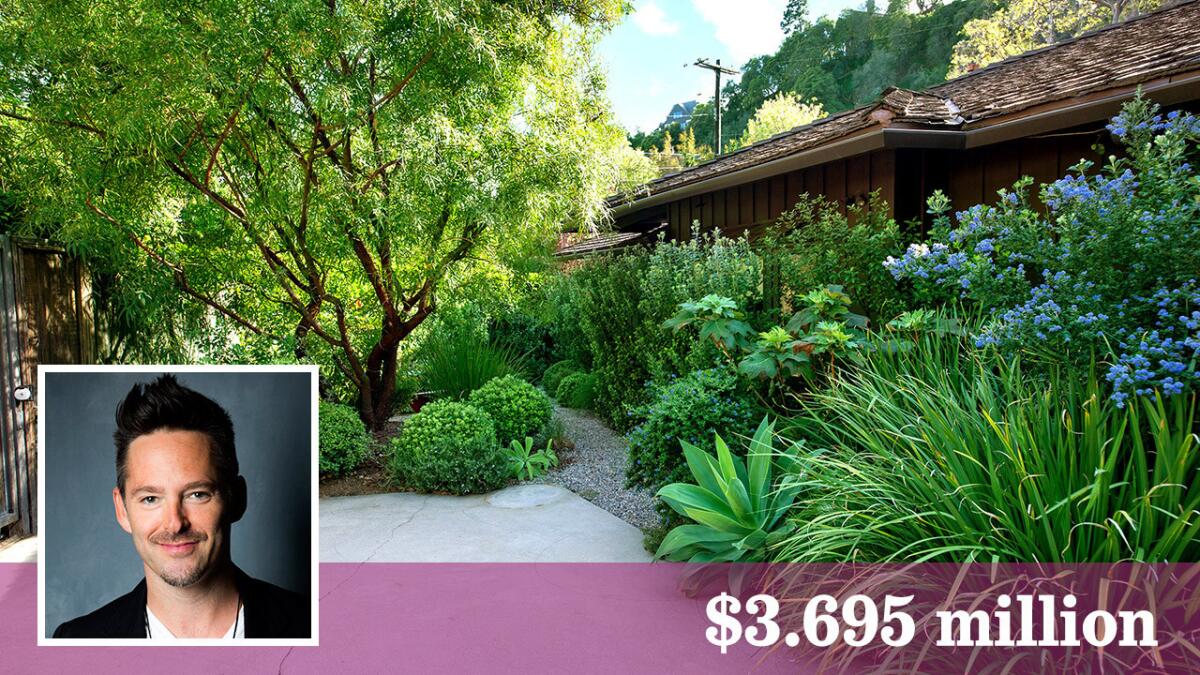 Writer-director-producer Scott Cooper, who gained fame for his work on “Crazy Heart,” has put his Brentwood house up for sale at $3.695 million.
